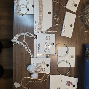 Forever 21 Silver and Gold Jewelry Set